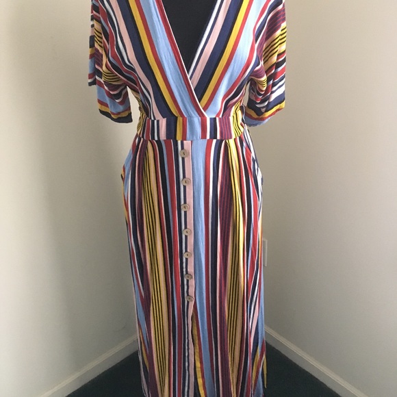 Harper Multicolored Striped Maxi Dress - Picture 4 of 6